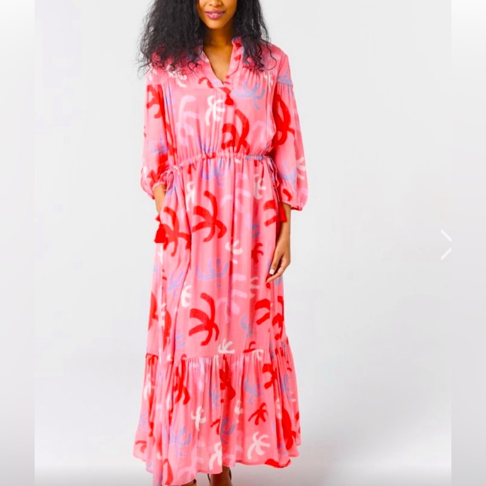 Oliphant Cozumel Pink Maxi  Dress 🥰
